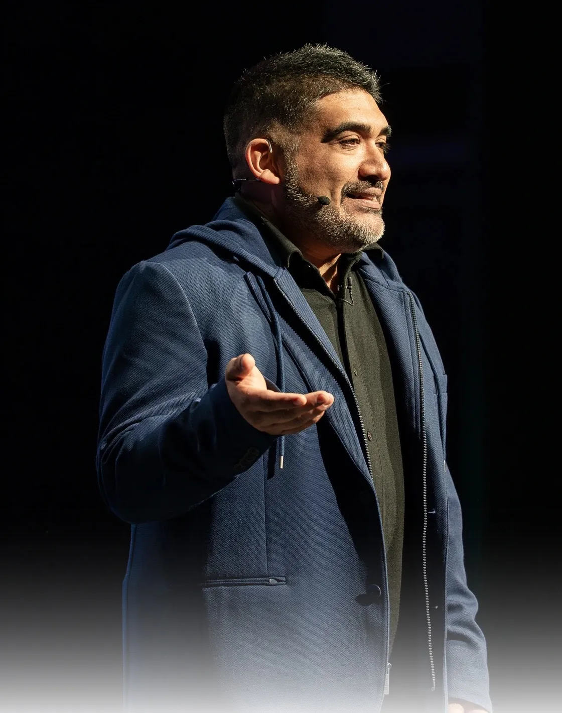 Miguel Carrasco on stage